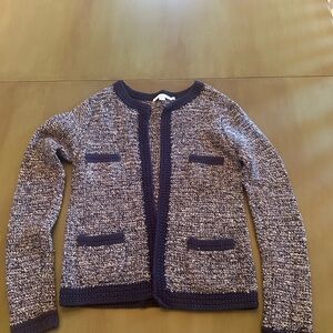 Boden Navy and Gray Tweed Jacket